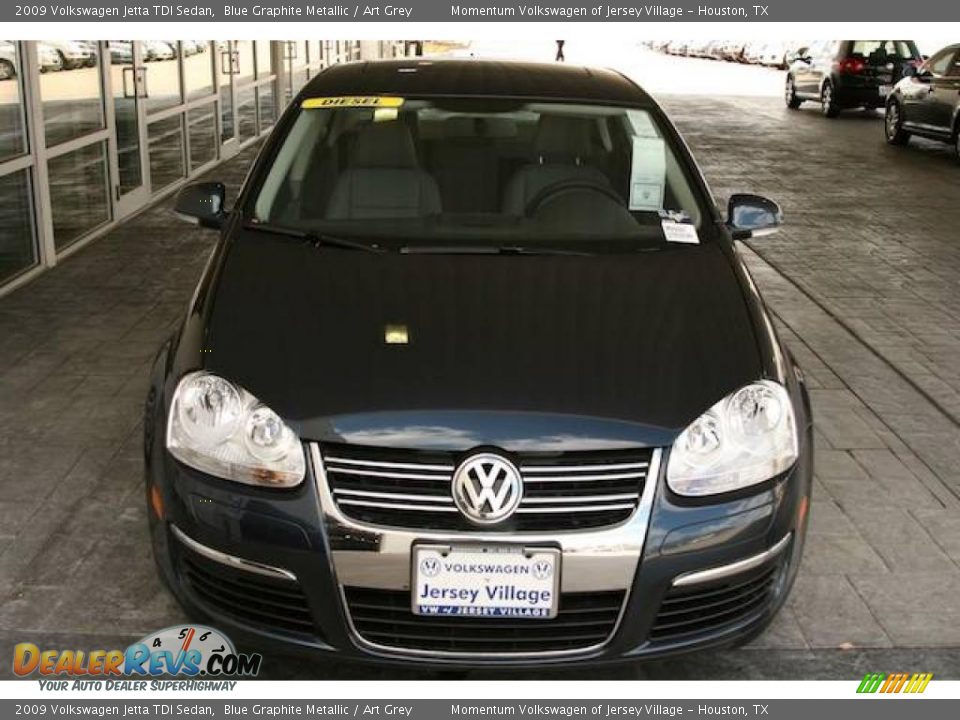 2009 Volkswagen Jetta TDI Sedan Blue Graphite Metallic / Art Grey Photo #25