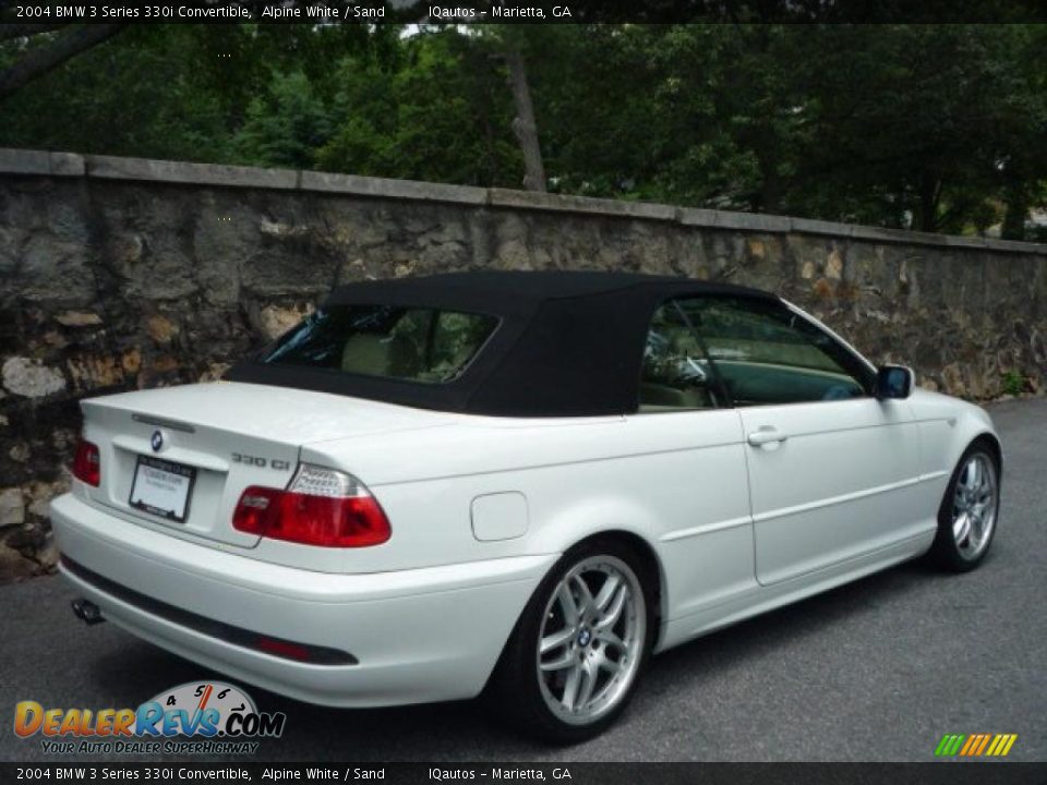 2004 BMW 3 Series 330i Convertible Alpine White / Sand Photo #8