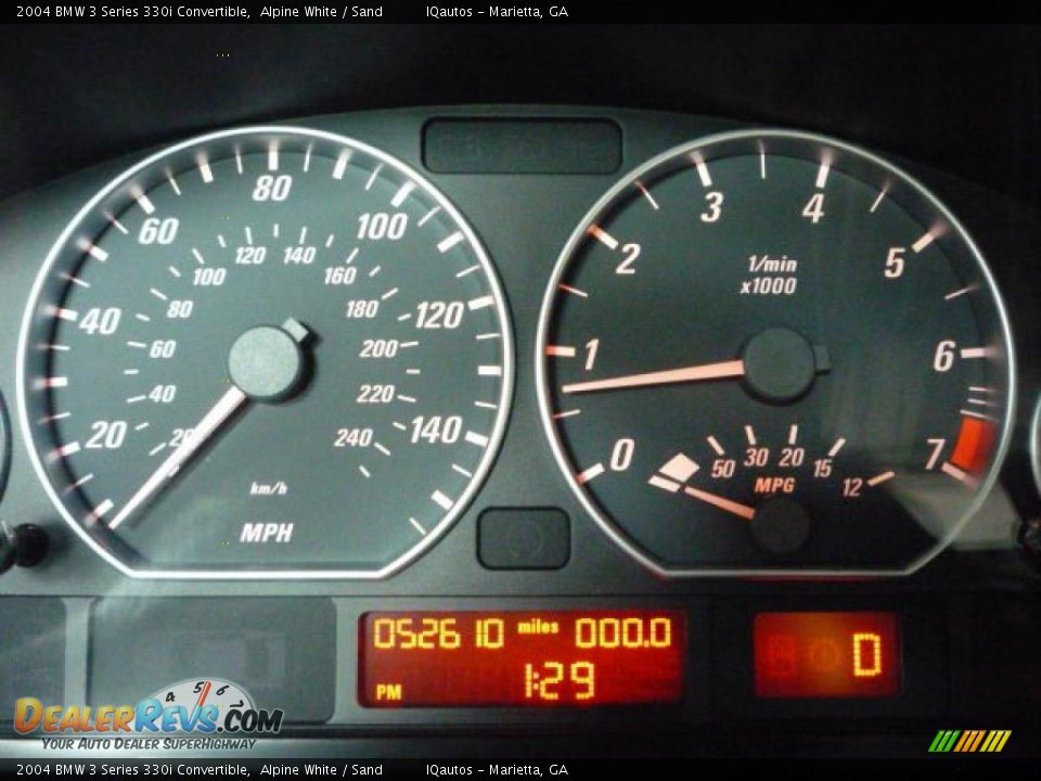 2004 BMW 3 Series 330i Convertible Alpine White / Sand Photo #10