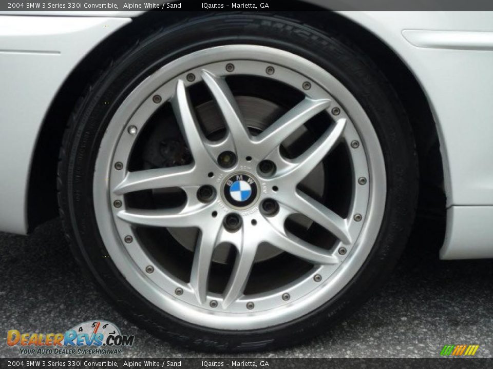 2004 BMW 3 Series 330i Convertible Alpine White / Sand Photo #11