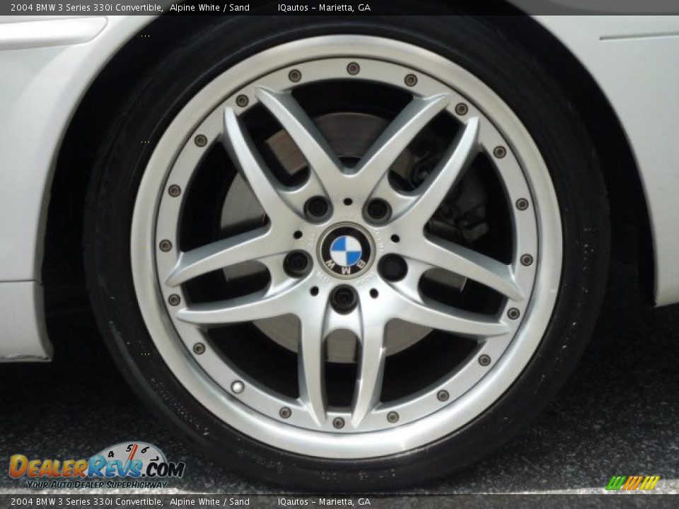 2004 BMW 3 Series 330i Convertible Alpine White / Sand Photo #13