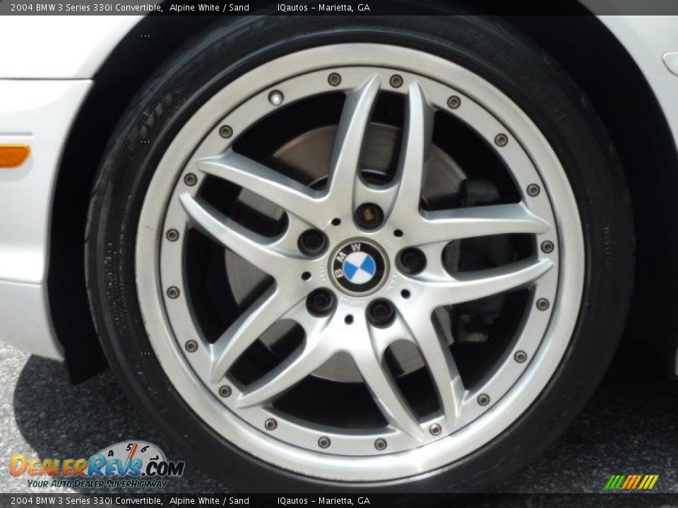 2004 BMW 3 Series 330i Convertible Alpine White / Sand Photo #14