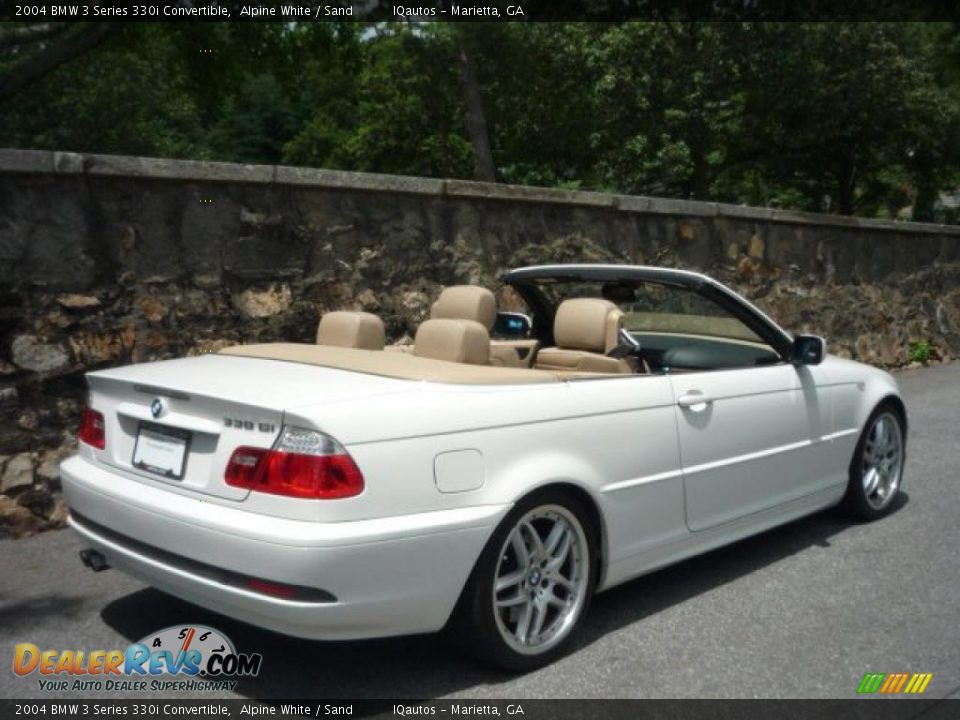 2004 BMW 3 Series 330i Convertible Alpine White / Sand Photo #16