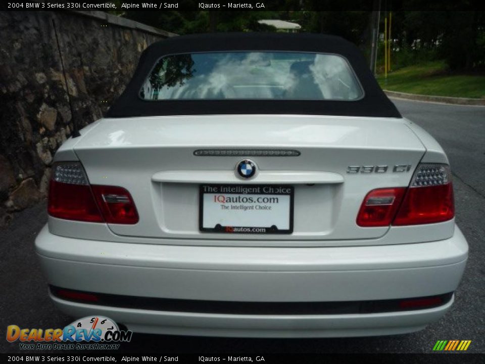 2004 BMW 3 Series 330i Convertible Alpine White / Sand Photo #17