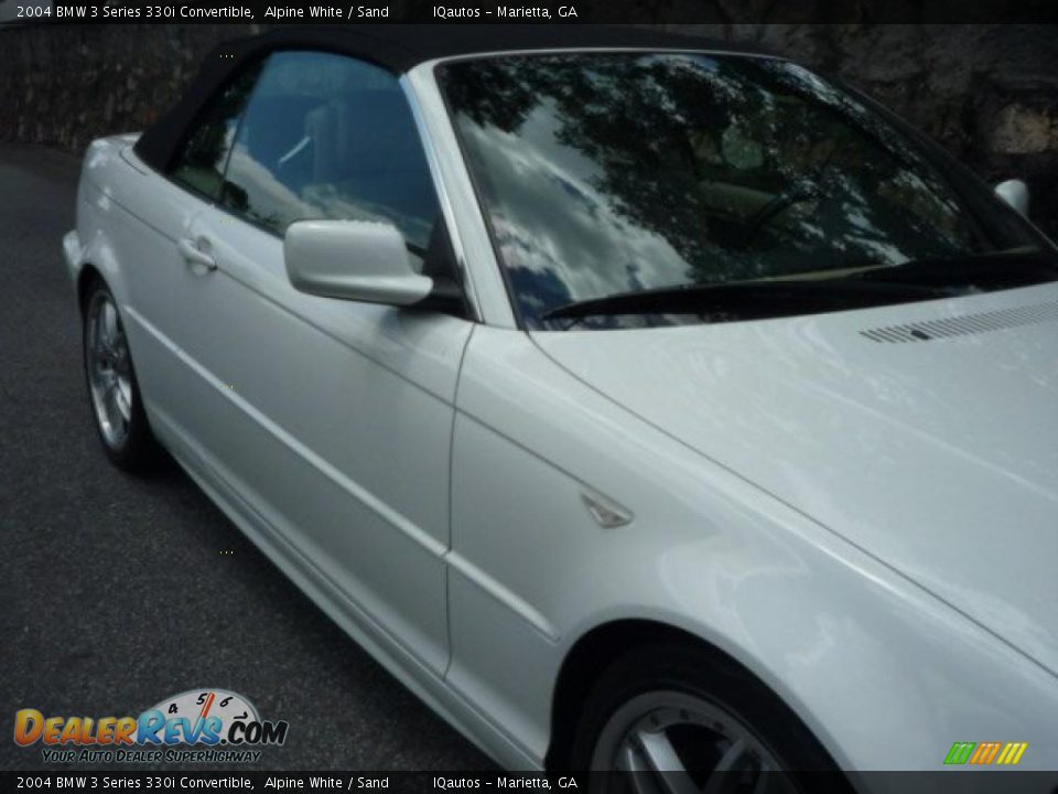 2004 BMW 3 Series 330i Convertible Alpine White / Sand Photo #19