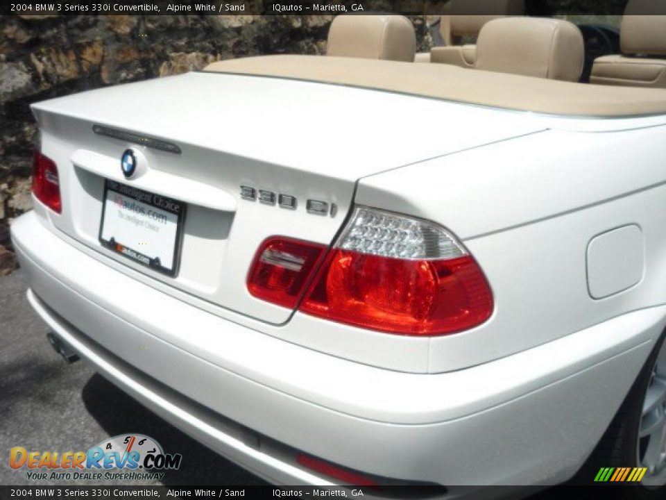 2004 BMW 3 Series 330i Convertible Alpine White / Sand Photo #21