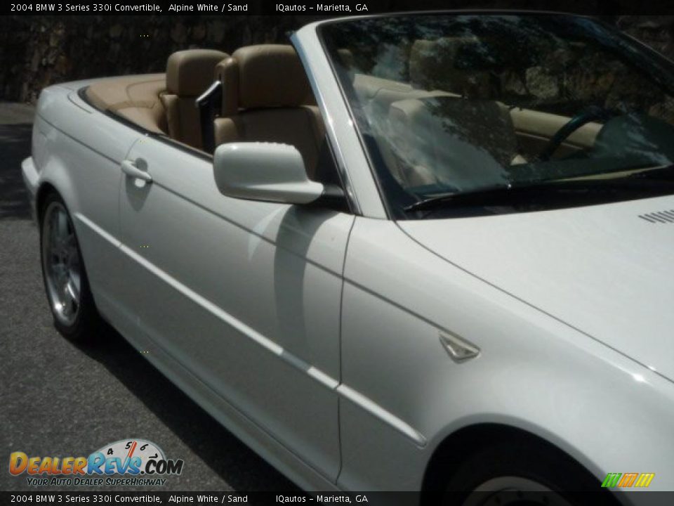 2004 BMW 3 Series 330i Convertible Alpine White / Sand Photo #22