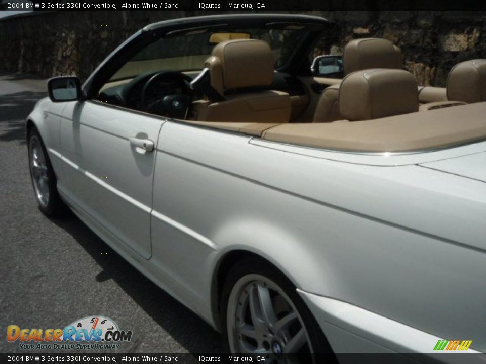 2004 BMW 3 Series 330i Convertible Alpine White / Sand Photo #24