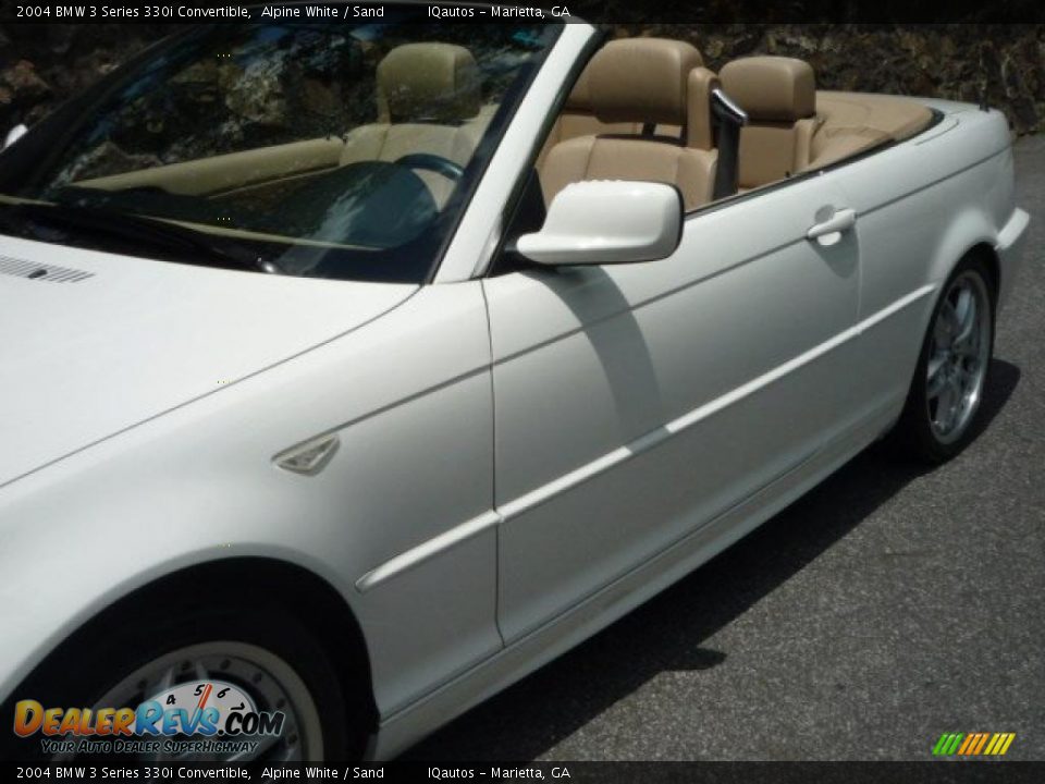 2004 BMW 3 Series 330i Convertible Alpine White / Sand Photo #25