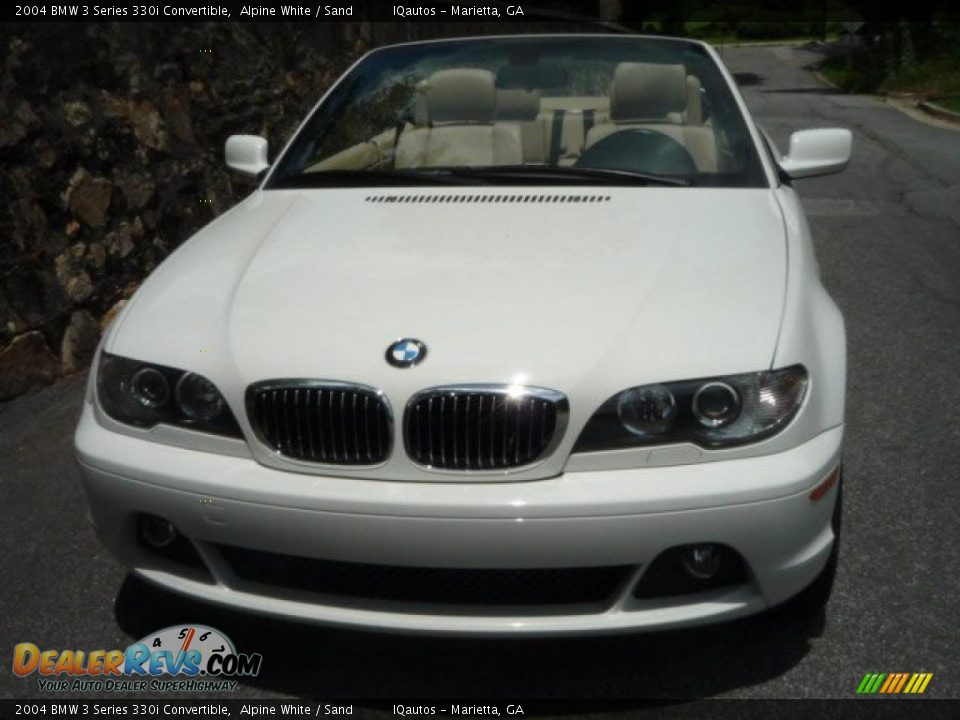 2004 BMW 3 Series 330i Convertible Alpine White / Sand Photo #26