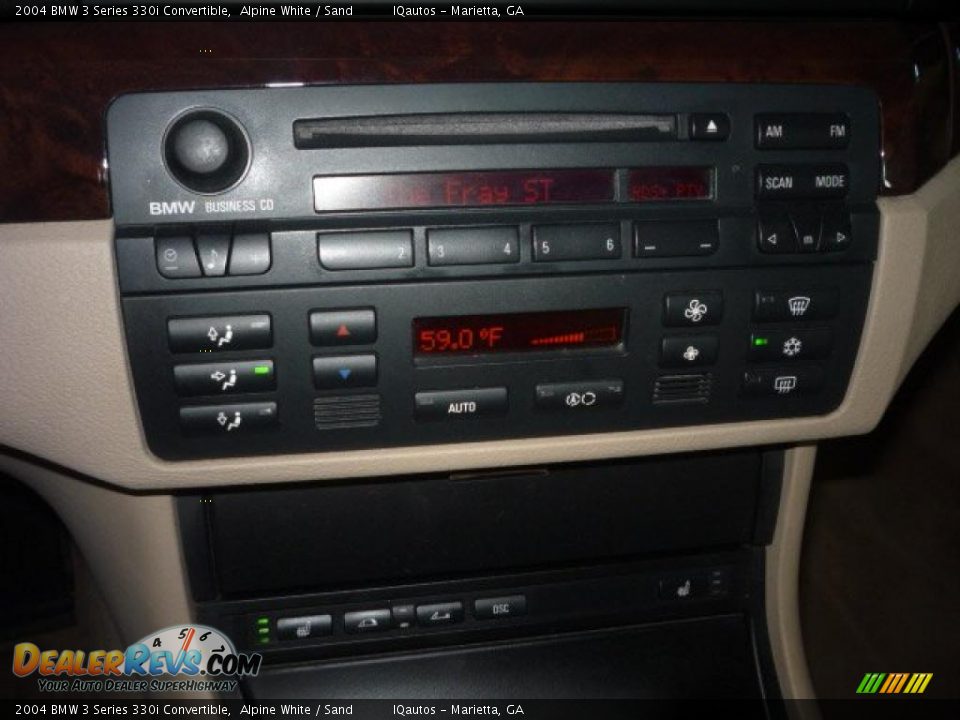 2004 BMW 3 Series 330i Convertible Alpine White / Sand Photo #33