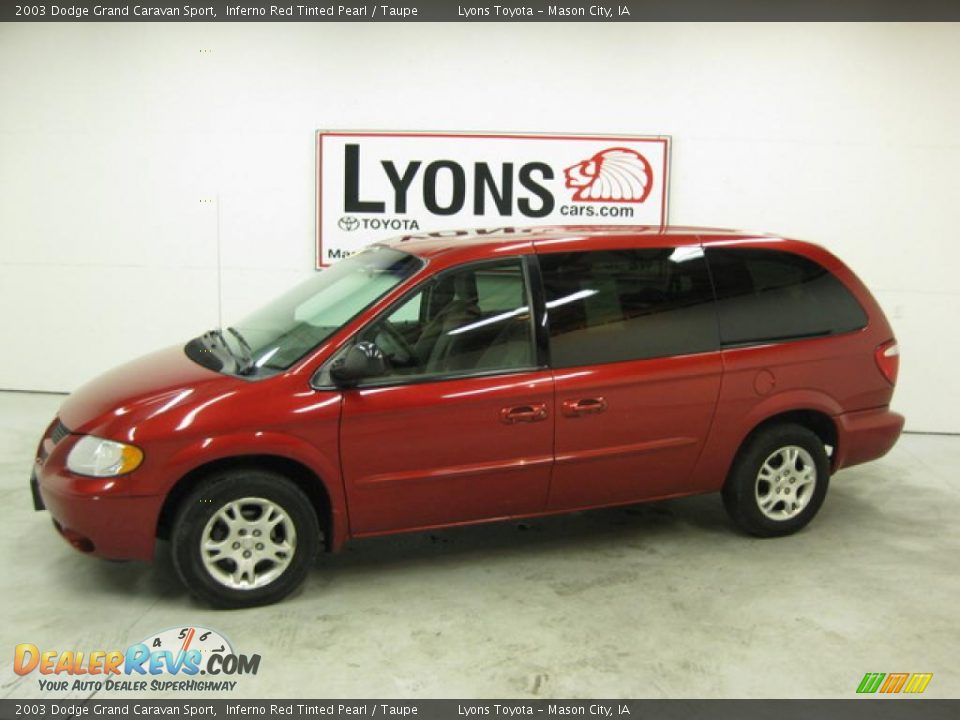 2003 Dodge Grand Caravan Sport Inferno Red Tinted Pearl / Taupe Photo #1