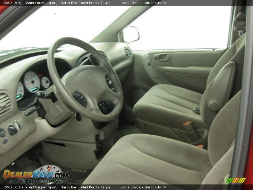 2003 Dodge Grand Caravan Sport Inferno Red Tinted Pearl / Taupe Photo #5