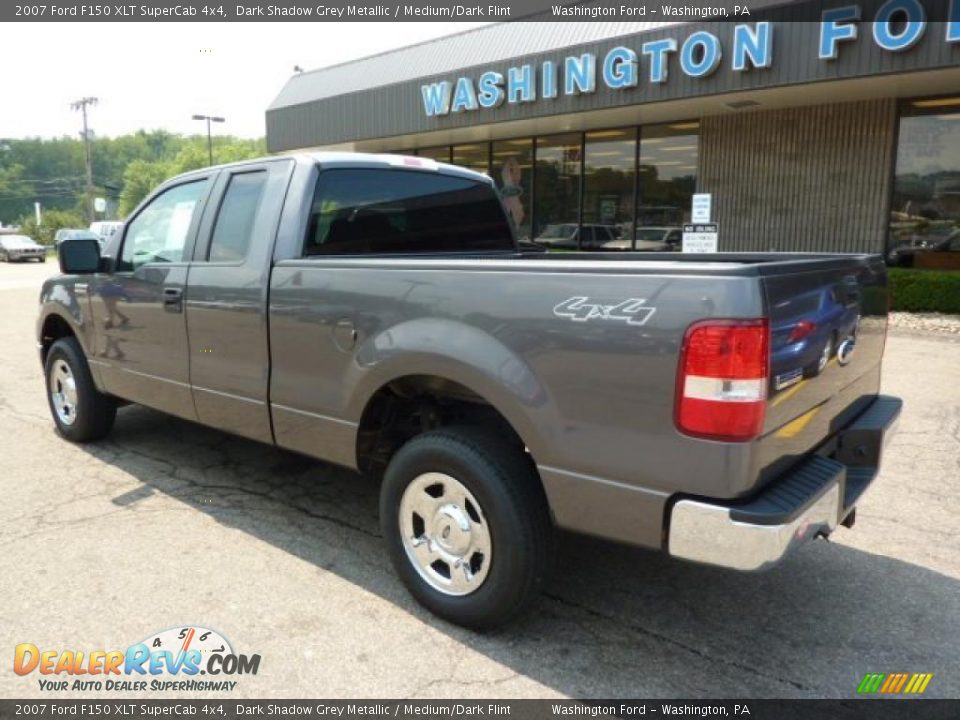2007 Ford F150 XLT SuperCab 4x4 Dark Shadow Grey Metallic / Medium/Dark Flint Photo #2