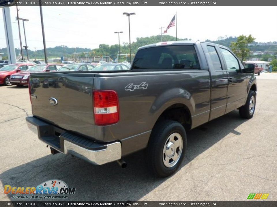2007 Ford F150 XLT SuperCab 4x4 Dark Shadow Grey Metallic / Medium/Dark Flint Photo #4
