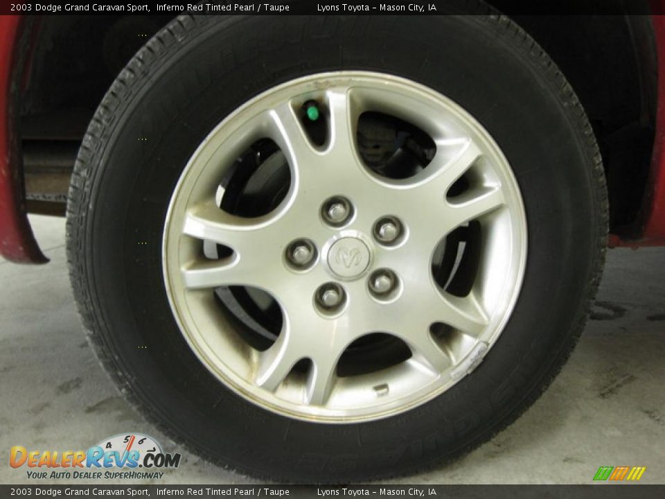 2003 Dodge Grand Caravan Sport Inferno Red Tinted Pearl / Taupe Photo #9