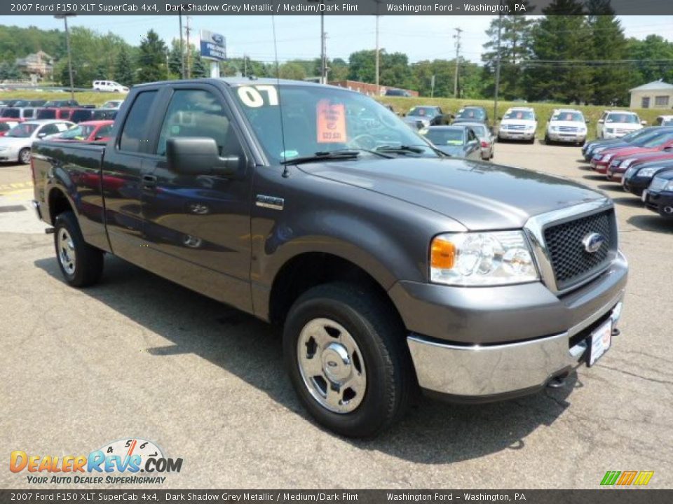 2007 Ford F150 XLT SuperCab 4x4 Dark Shadow Grey Metallic / Medium/Dark Flint Photo #6