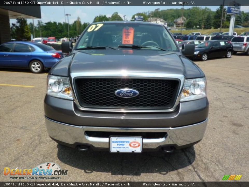2007 Ford F150 XLT SuperCab 4x4 Dark Shadow Grey Metallic / Medium/Dark Flint Photo #7