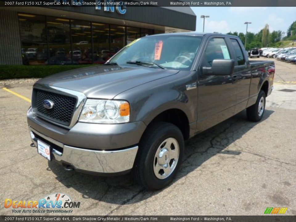 2007 Ford F150 XLT SuperCab 4x4 Dark Shadow Grey Metallic / Medium/Dark Flint Photo #8