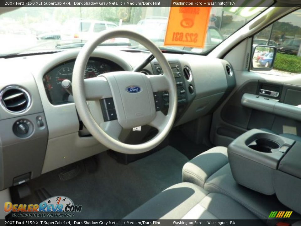 2007 Ford F150 XLT SuperCab 4x4 Dark Shadow Grey Metallic / Medium/Dark Flint Photo #11