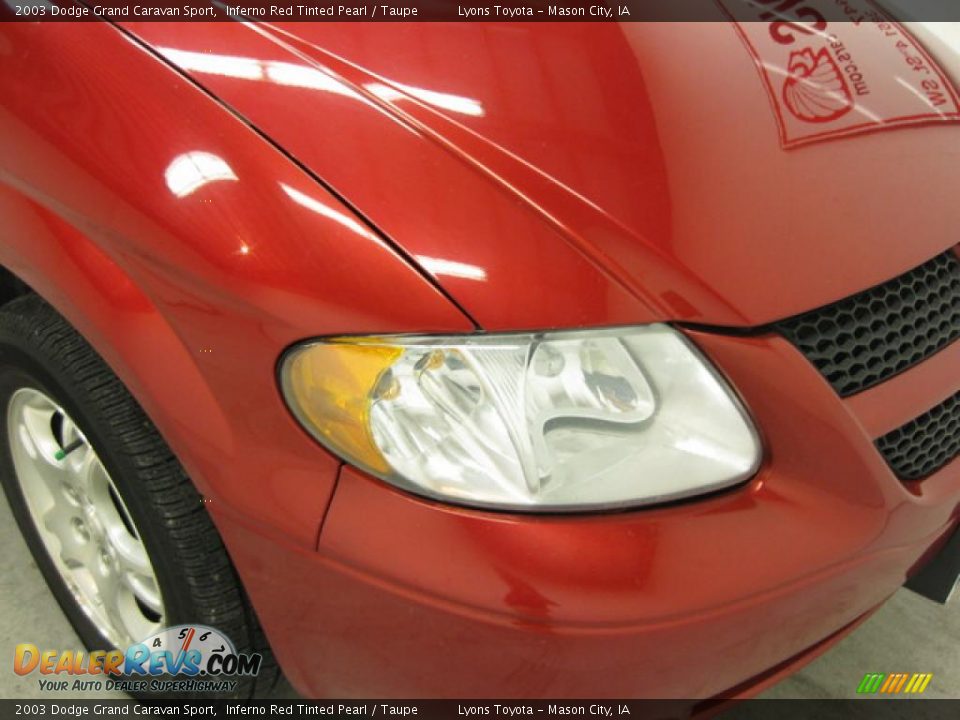 2003 Dodge Grand Caravan Sport Inferno Red Tinted Pearl / Taupe Photo #16