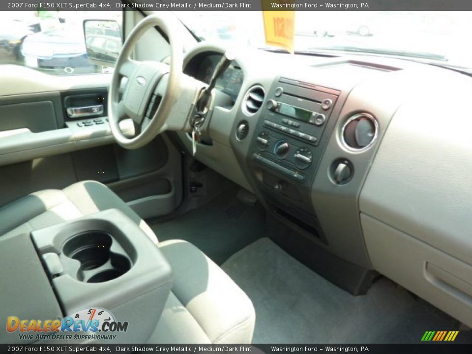 2007 Ford F150 XLT SuperCab 4x4 Dark Shadow Grey Metallic / Medium/Dark Flint Photo #17