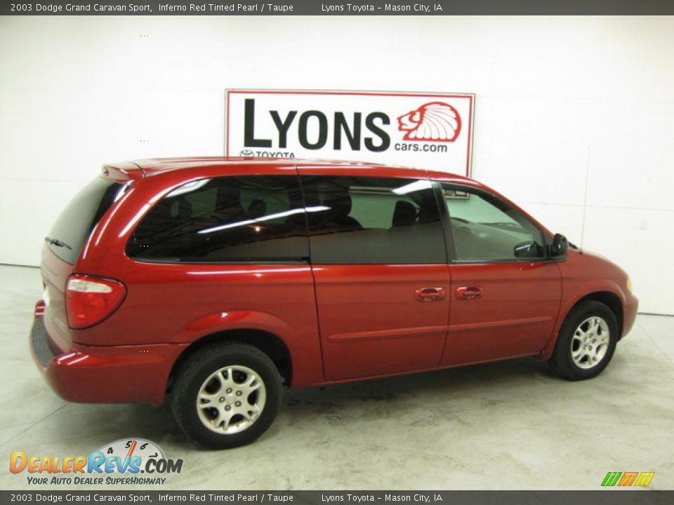 2003 Dodge Grand Caravan Sport Inferno Red Tinted Pearl / Taupe Photo #17