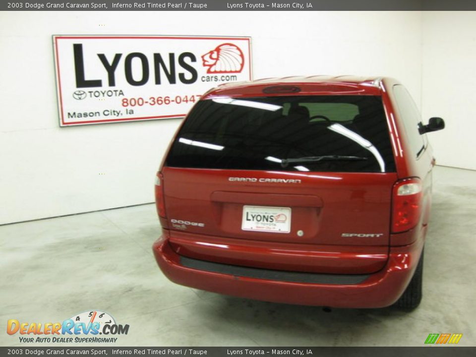 2003 Dodge Grand Caravan Sport Inferno Red Tinted Pearl / Taupe Photo #19