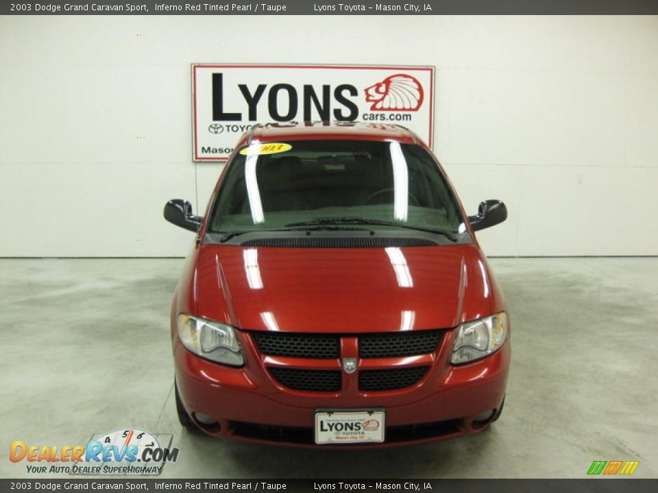 2003 Dodge Grand Caravan Sport Inferno Red Tinted Pearl / Taupe Photo #25