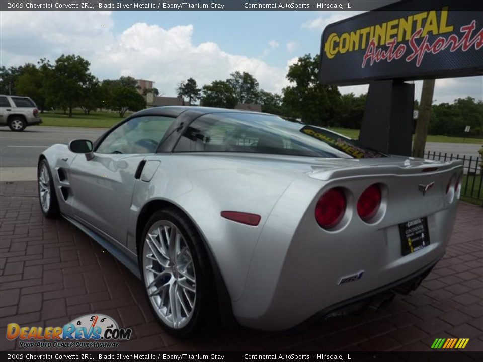 2009 Chevrolet Corvette ZR1 Blade Silver Metallic / Ebony/Titanium Gray Photo #3
