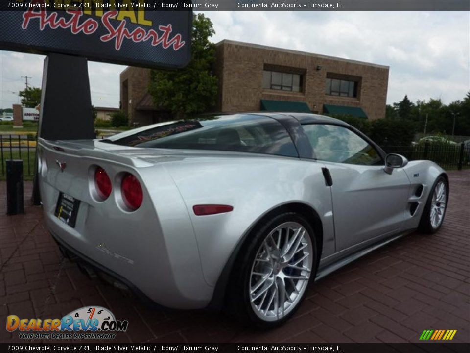 2009 Chevrolet Corvette ZR1 Blade Silver Metallic / Ebony/Titanium Gray Photo #4