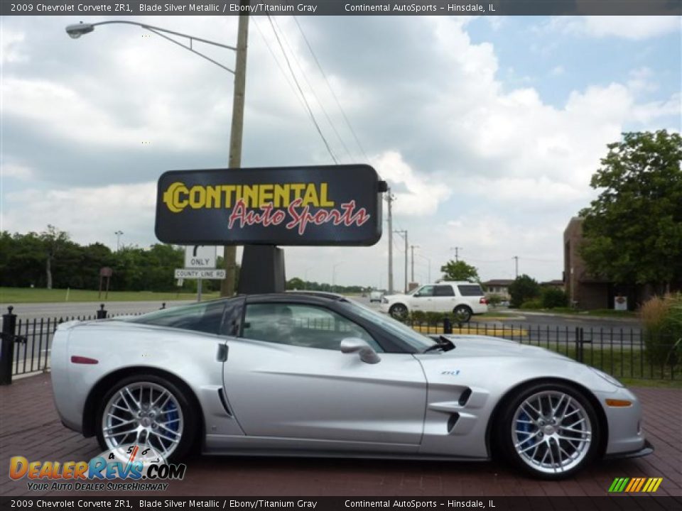 2009 Chevrolet Corvette ZR1 Blade Silver Metallic / Ebony/Titanium Gray Photo #5