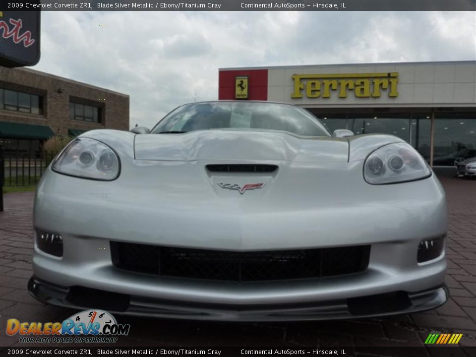 2009 Chevrolet Corvette ZR1 Blade Silver Metallic / Ebony/Titanium Gray Photo #7