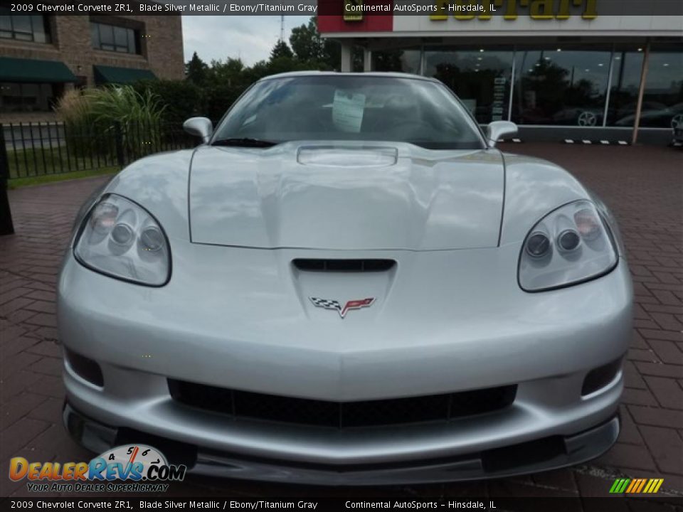 2009 Chevrolet Corvette ZR1 Blade Silver Metallic / Ebony/Titanium Gray Photo #8