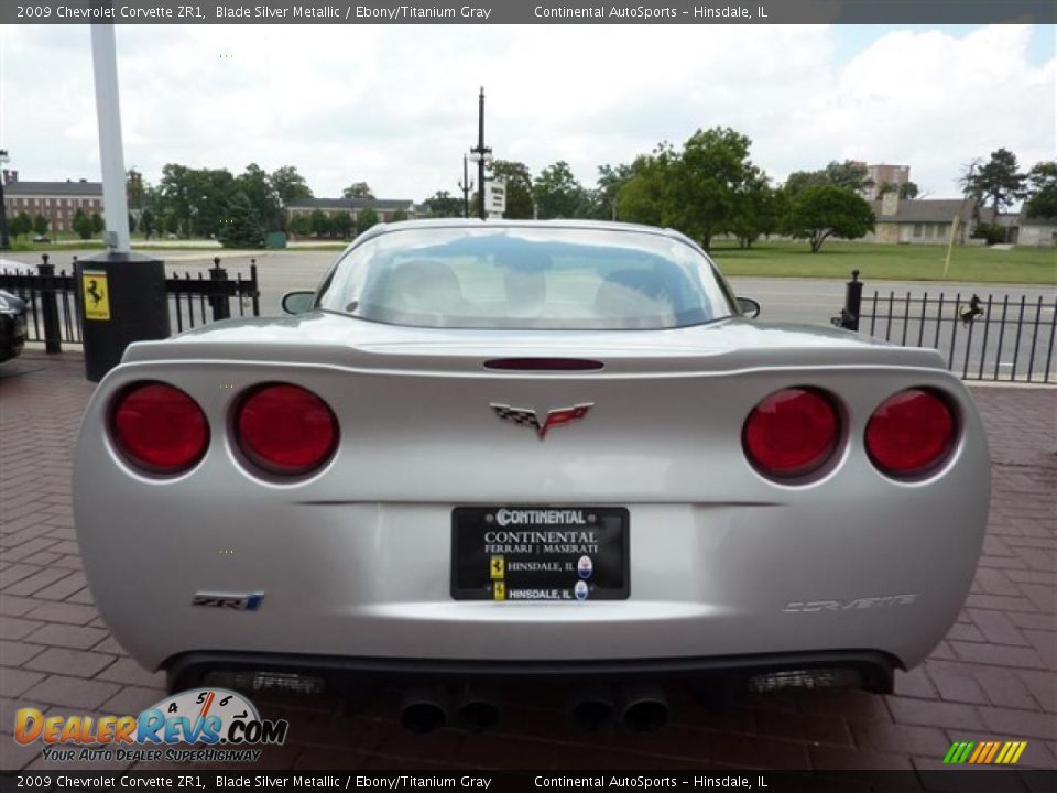 2009 Chevrolet Corvette ZR1 Blade Silver Metallic / Ebony/Titanium Gray Photo #11