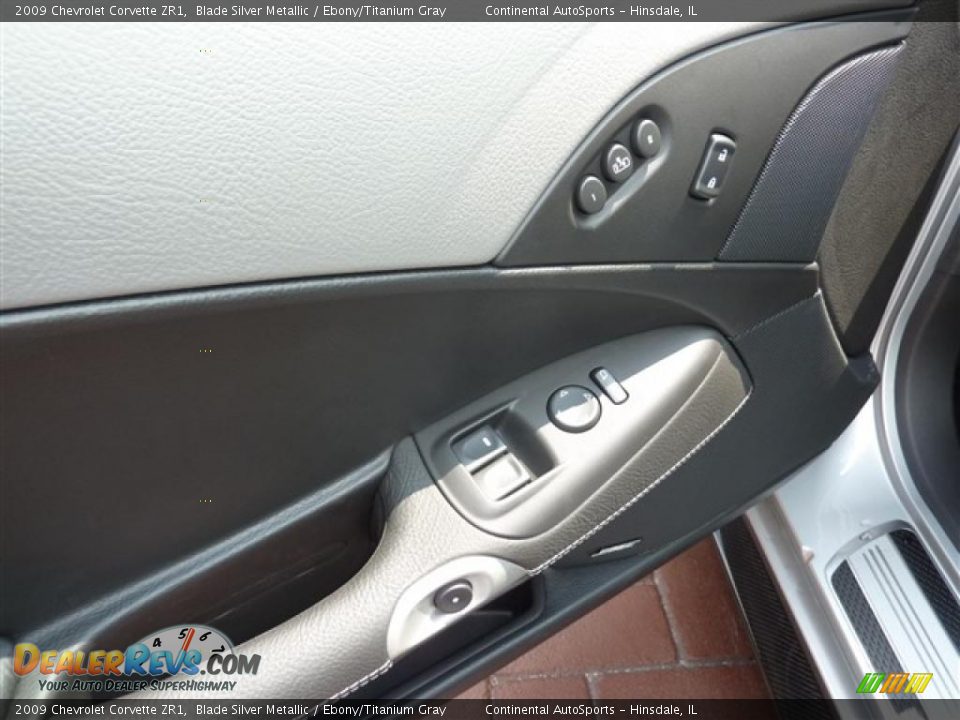 2009 Chevrolet Corvette ZR1 Blade Silver Metallic / Ebony/Titanium Gray Photo #14