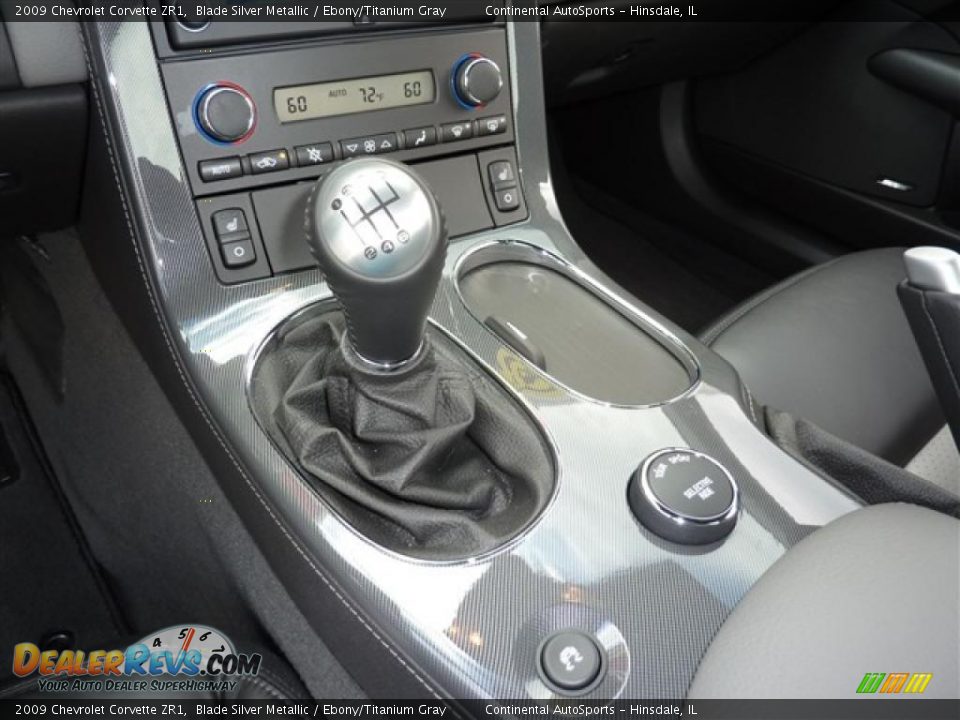 2009 Chevrolet Corvette ZR1 Blade Silver Metallic / Ebony/Titanium Gray Photo #19