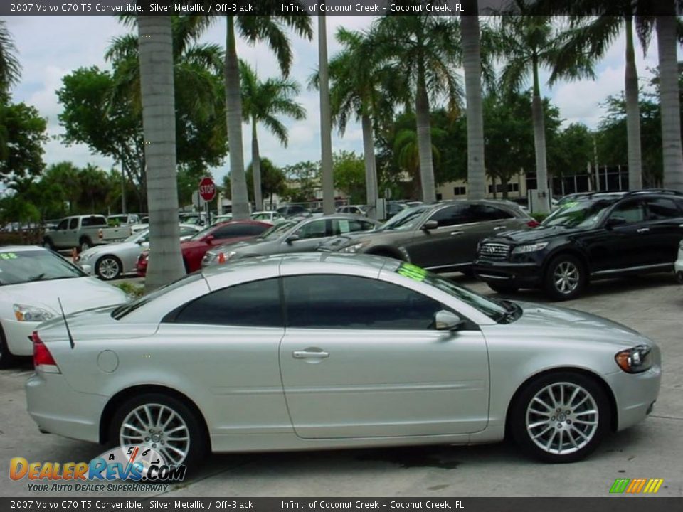 2007 Volvo C70 T5 Convertible Silver Metallic / Off-Black Photo #5