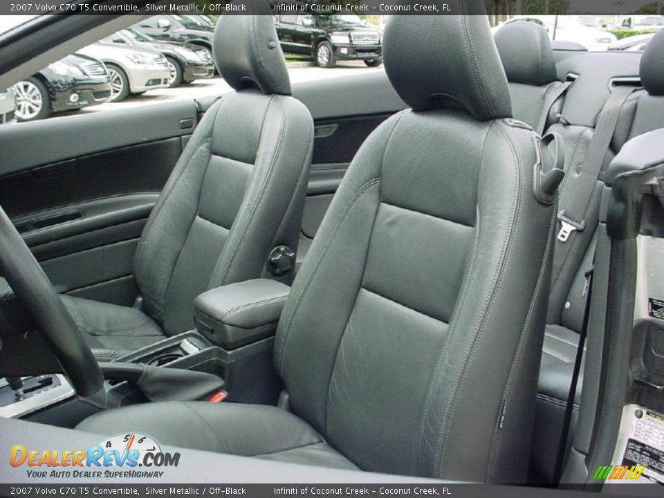 2007 Volvo C70 T5 Convertible Silver Metallic / Off-Black Photo #17