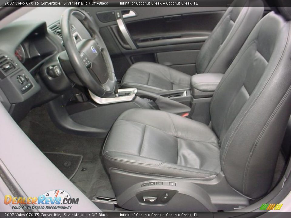 2007 Volvo C70 T5 Convertible Silver Metallic / Off-Black Photo #18