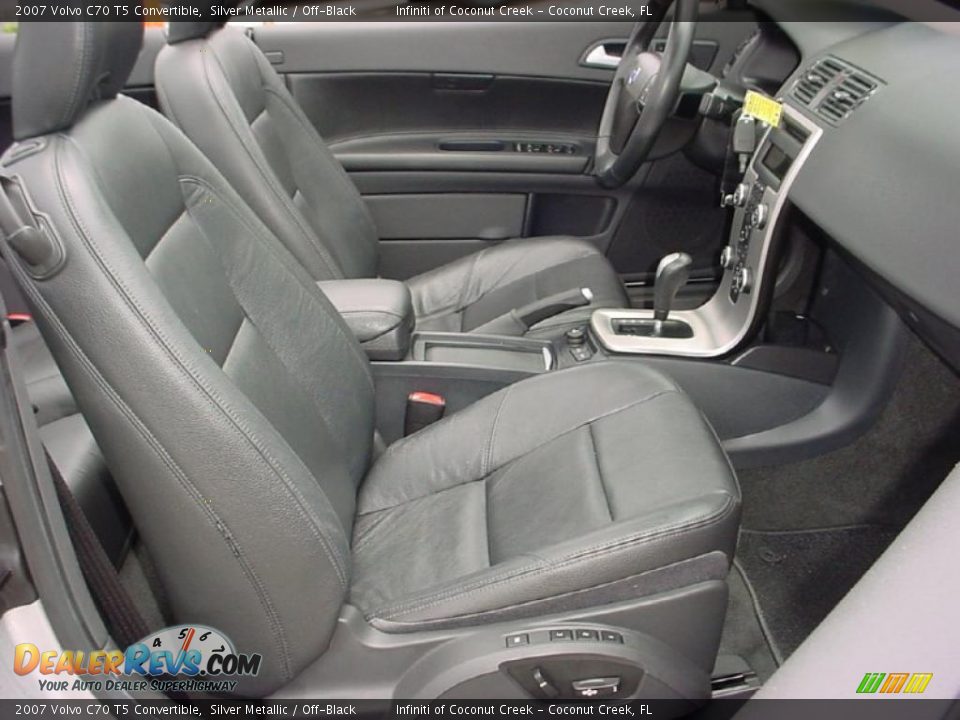 2007 Volvo C70 T5 Convertible Silver Metallic / Off-Black Photo #20