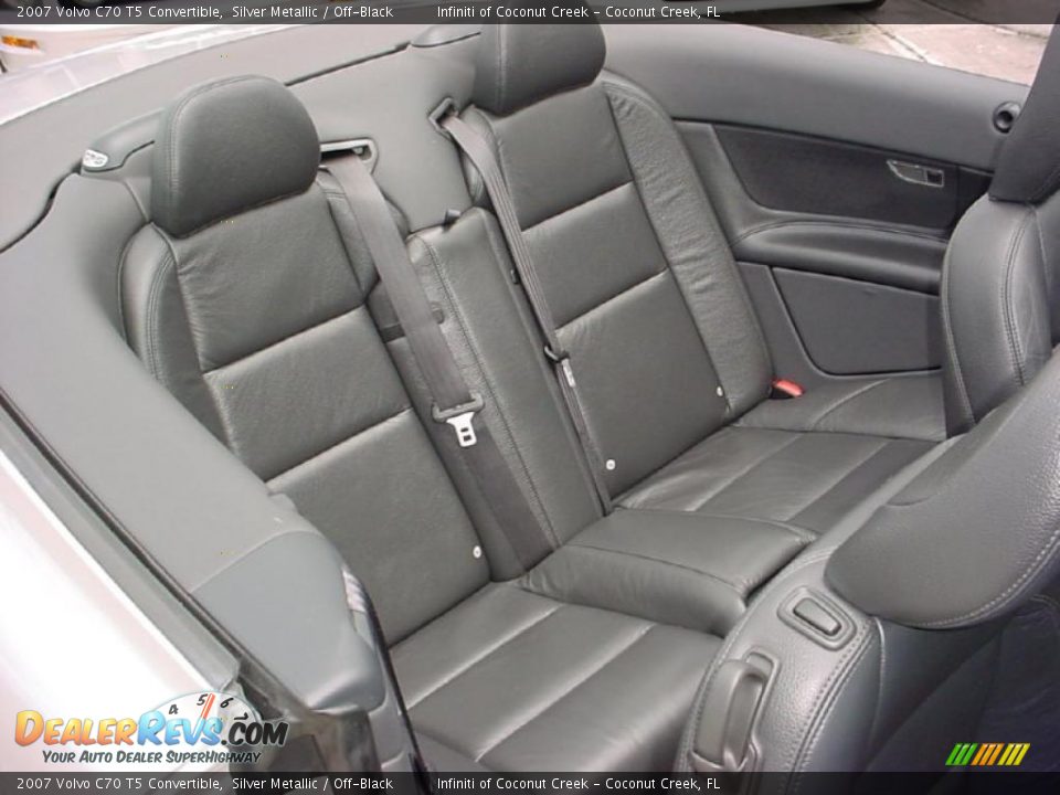 2007 Volvo C70 T5 Convertible Silver Metallic / Off-Black Photo #21