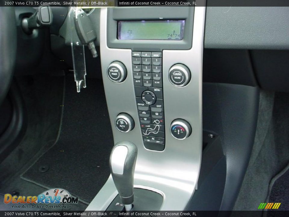 2007 Volvo C70 T5 Convertible Silver Metallic / Off-Black Photo #22
