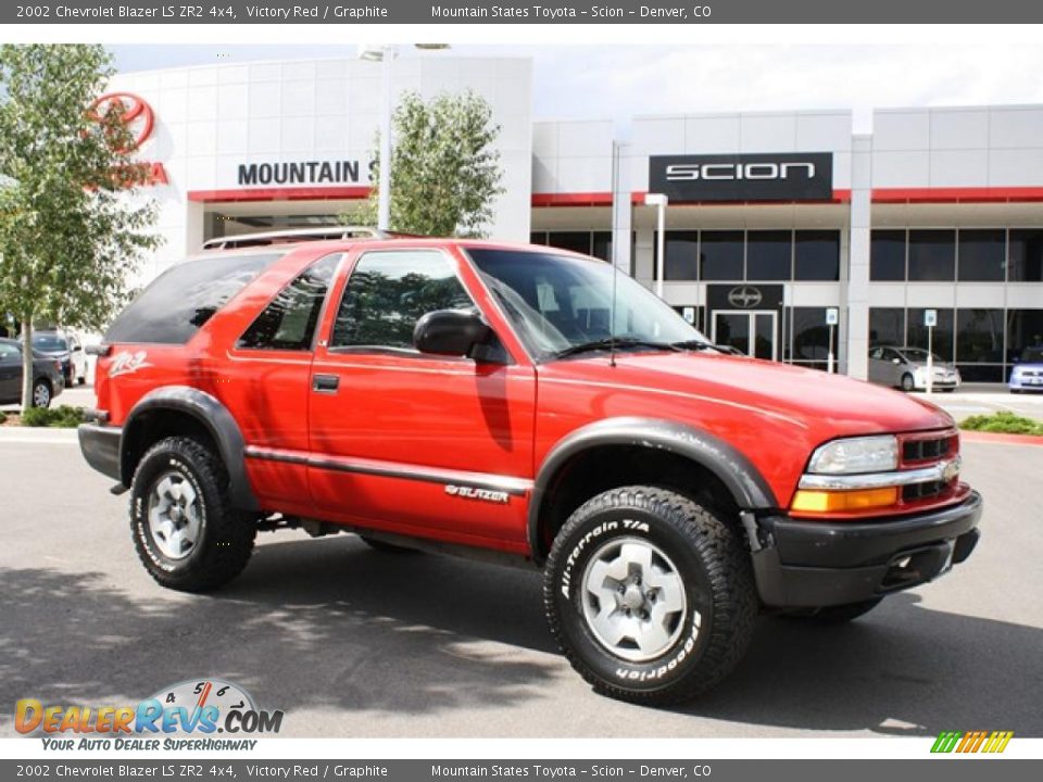 2002 Chevrolet Blazer LS ZR2 4x4 Victory Red / Graphite Photo #1