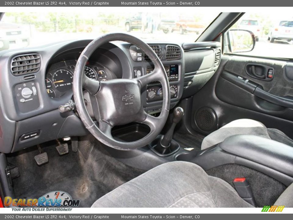 2002 Chevrolet Blazer LS ZR2 4x4 Victory Red / Graphite Photo #15