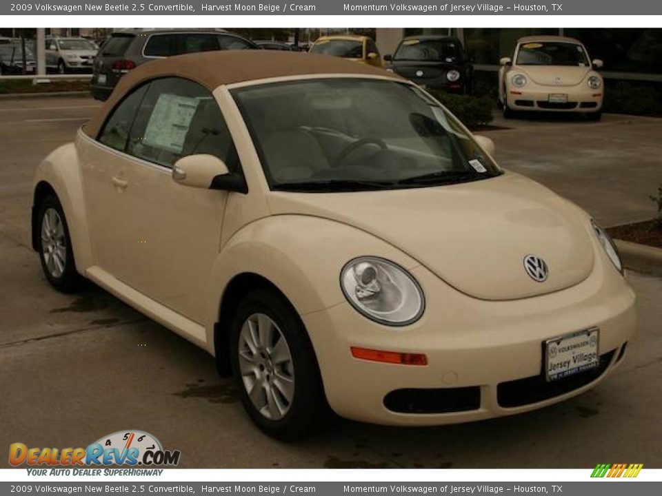 2009 Volkswagen New Beetle 2.5 Convertible Harvest Moon Beige / Cream Photo #14