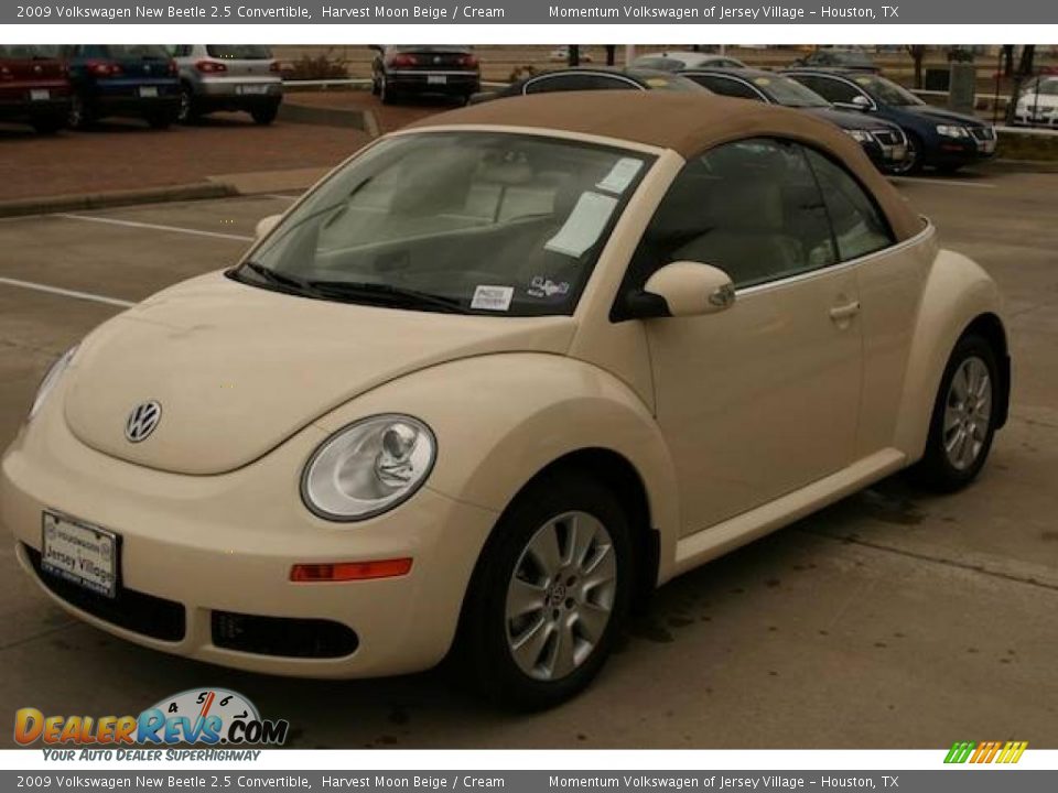 2009 Volkswagen New Beetle 2.5 Convertible Harvest Moon Beige / Cream Photo #23