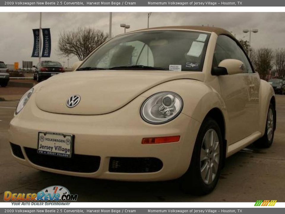 2009 Volkswagen New Beetle 2.5 Convertible Harvest Moon Beige / Cream Photo #24