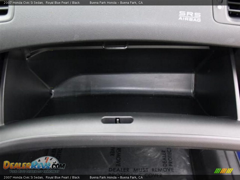 2007 Honda Civic Si Sedan Royal Blue Pearl / Black Photo #15