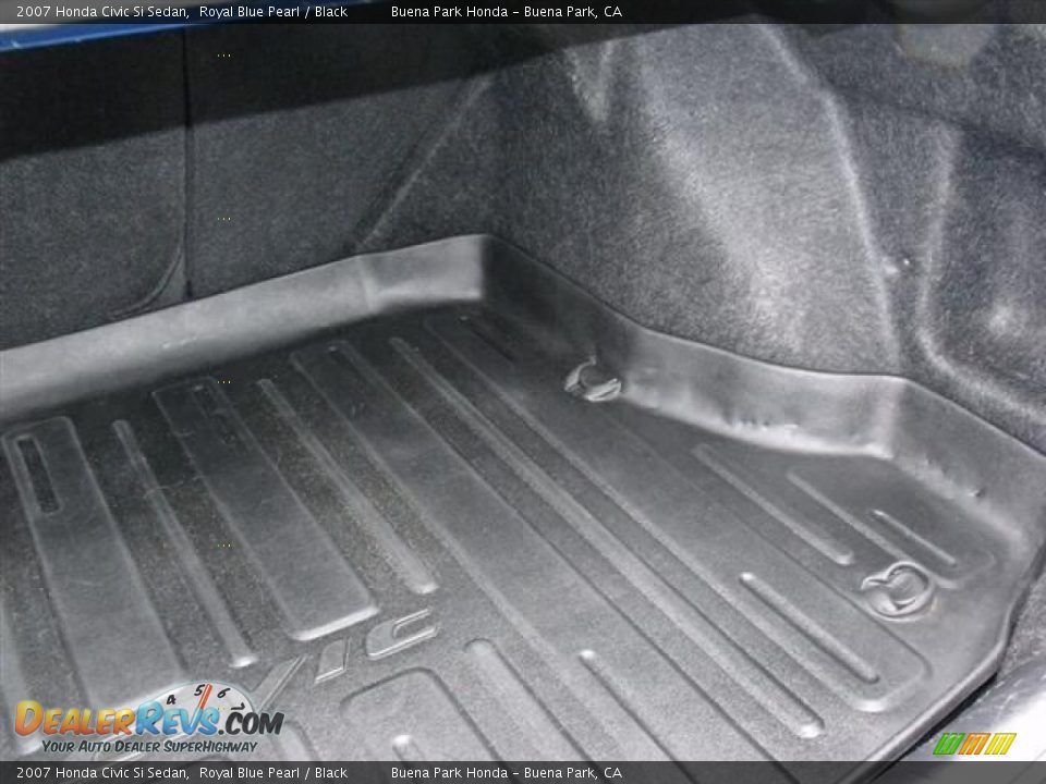2007 Honda Civic Si Sedan Royal Blue Pearl / Black Photo #25